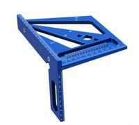 Équerre de menuiserie en alliage robuste de 2 mm d'épaisseur, rouge/bleu (bleu)