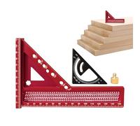 Équerre de menuiserie - Équerre triangulaire, outil portable de précision pour marquage multi-angle dans des projets techniques de construction