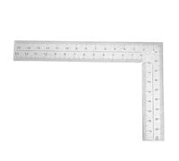 Équerre de Menuisier Angle Droit 90°, en Acier Inoxydable, Règle L | Marquages Gravés, Graduations Lisibles, Format Compact, pour Bois, Métal, Cours de Géométrie