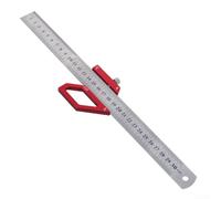 Équerre de Menuisier avec Règle Centrale et pour bloc Guide - Outil de Mesure Précis 300mm en Acier pour Travaux du Bois et DIY(1set)