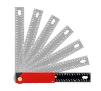 Équerre de Menuisier,Règle en L Métrique Impériale 30 cm | Équerre de Construction Ajustable - pour Mesurage Charpente Bricolage Dessin Plaques Métal Artisanat