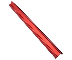 Équerre de mesure de bord en aluminium avec double échelle pour des applications précises de marquage des bords et des visages (310 mm)