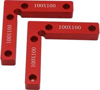 equerre de positionnement à 90 degrés 100x100mm Equerre d'angle droit en alliage d'aluminium Equerre d'angle pour le travail du bois