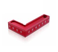 Équerre de positionnement en alliage d'aluminium à 90 degrés pour le travail du bois - Fixation à angle droit 75 x 45 x 15 mm - Simple à transporter - Dispositif de charpentier fiable pour armoires