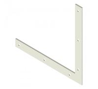 Équerre de renfort en acier carré à bouts carrés - 300 x 25 x 4 mm BURGAUD