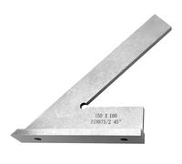 Équerre de repérage du centre à 45 degrés, règle en acier inoxydable pour travail du bois avec base, outil de traçage standard industriel, guide de mesure 6 x 4 pouces pour menuiserie