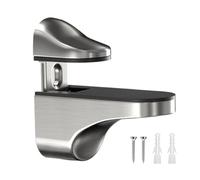 Équerre de support pour étagères en verre | Support réglable pour verre de douche en verre acrylique, barre de porte en bois pour salle de bain, douche