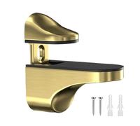 Équerre de support pour étagères en verre | Support réglable pour verre de douche en verre acrylique, barre de porte en bois pour salle de bain, douche