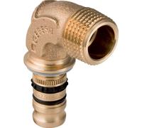 Equerre de transition Geberit Mepla en bronze, avec filetage extérieur 20mmx1/2