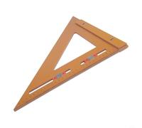 Équerre de travail du bois 2 en 1 avec curseur de positionnement réglable et localisateur de poinçons - Règle triangulaire de précision pour charpentiers, installateurs et entretien (320 x 320)