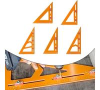 Équerre de travail du bois réglable 2 en 1 avec curseur de positionnement et règle triangulaire avec localisateur de perçage pour des coupes précises (300 x 530)