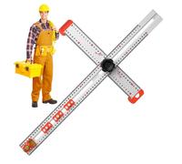 Équerre de travail du bois - Règle en T coulissante en alliage d'aluminium, règle en T pour le dessin | Outil de marquage d'angle de haute précision pour ingénieurs, architectes, étudiants