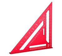 Équerre de vitesse - Règle triangulaire à angle droit, équerre de charpentier en aluminium robuste | Angles précis de 90° et 45°, outil de mesure et de marquage pour le travail du bois, l'encadrement