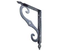 Équerre décorative noire de 250 x 200 mm, fabriquée en métal durable. Conçu pour : décoration et artisanat.