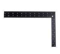 Équerre d'encadrement 20,3 x 30,5 cm - Règle de charpentier L - Mesure biseautée - Hauteur - Jauge d'angle - Rapporteur azimut pliable - Testeur de marqueur - Localisateur de traceur - Base de support