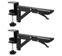 Équerre d'extension de bureau sans perçage - Repose-poignet pliable et d'extension | Support de table stable pour une utilisation sur le lieu de travail informatique au bureau et dans la salle