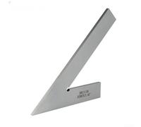 Équerre DIN875 en acier inoxydable à 45 degrés pour le marquage du bois, outil de jauge d'angle de travail des métaux et guide de coupe d'onglet (200 x 130 mm A)