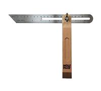 Équerre doseuse biseautée avec échelle 22 cm. Fausse équerre biseautée, équerre de charpentier, équerre combinée