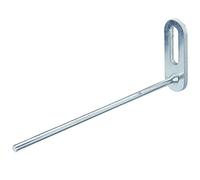 Équerre droite perforée Acier galvanisé Diamètre 4 mm 120 mm / 25 Stk.