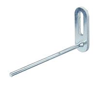 Équerre droite perforée Acier galvanisé Diamètre 4 mm 80 mm / 25 Stk.