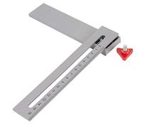 Equerre en aluminium 7 fonctions | Equerre de charpentier de 17 cm pour le marquage et le forgeage d'angles | Equerre en métal angles fixes 45°,90°,135