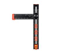 Équerre en T | Gabarit De Menuiserie Réglable De Précision,Outils De Mesure Et Perçage Pour Équerres De Menuiserie,pour la Fabrication de Meubles, le Cadrage, le Traçage, le