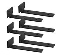 Equerre Etagere Murale,equerre fixation 30cm, Support etagere murale,Equerre Charge Lourde,Support étagère Murale ,Noir,Lot de 6