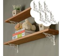 Equerre Etagere Murale Lot de 6 Supports pour Étagères Flottantes Rustiques