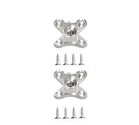 Equerre Etagere Murale Support d'angle détachable en L, papillon amovible for meubles bois, armoire, Table, lit, chaise(2PCS Corner Codes)