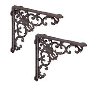 Équerre etagere murale support mural vintage console en fonte 15 kg brun