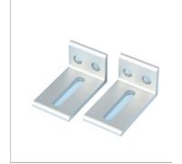 Equerre Etagere Murale Supports de Support plaque couche cadre profilé en aluminium, pièces fixation latérales extérieures 1/2(02)