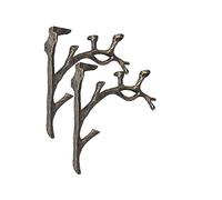 Equerre Etagere Murale, Supports D'étagère, Support mural en forme de branche d'arbre, supports d'étagère en fonte, support triangulaire de trépied décoratif, artisanat ancien 2 pièces(2Pcs)