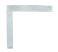 Equerre fenêtre tête carrée - AFBAT - 20x2 l.140 - Acier - Blanc - 90°