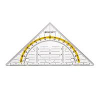 Equerre géométrique avec perforations pour classeur