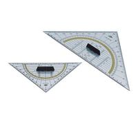 Equerre géométrique, hypoténuse 250 mm,poignée amovible