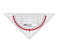 Equerre géométrique, verre acrylique, hypoténuse: 160 mm