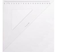 Equerre Graduée 45° 2 Bords Anti-Taches 30 Cm