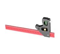 Équerre haute combinaison avec design multifonction pour le travail du bois, la fabrication de meubles, la rénovation, l'équerre de charpentier gravée au laser pour le travail du bois