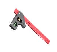 Équerre haute combinaison avec design multifonction pour le travail du bois, la fabrication de meubles, la rénovation, l'équerre de charpentier gravée au laser pour le travail du bois