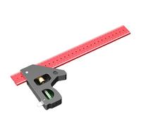 Équerre haute combinaison avec design multifonction pour le travail du bois, la fabrication de meubles, la rénovation, mesure précise pour les projets