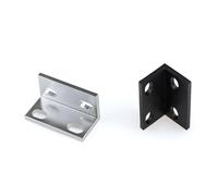 Equerre Inox Lot de 8 connecteurs d'angle universels simples/doubles/triples for profilés en aluminium série 20(Double Hole Black)
