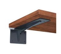 Equerre Invisible Floating TV Cabinet Support Bracket Wall-mounted Storage Rack Book Desk Fixed Partition Triangle Support Frame(Black-widened reinforcement 8-inch 20CM [price per piece]])