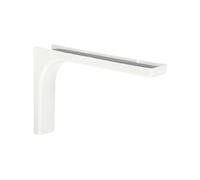 Cime Équerre Léonard – Acier plastifié blanc – H.14,4 x P.24 cm