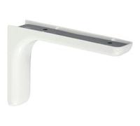 Equerre Léonard Acier Plastifié Blanc, H.8 X P.11.7 Cm