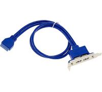 KALEA-INFORMATIQUE Équerre USB 3.0 2 Ports Type-A 19 Broches | Équerre Low Profile 2 ports USB 3.0 sur connecteur interne 19 broches