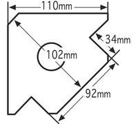 Equerre magnétique 110x17mm DRAKKAR - 05772