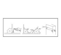 Equerre magnétique 135x24mm DRAKKAR - 05774