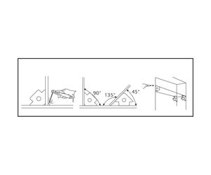 Equerre magnétique 135x24mm DRAKKAR - 05774