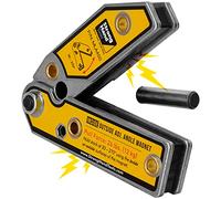 Équerre magnétique à angle réglable, angle 30°-270°, aimants intérieurs/extérieurs, goupille de réglage d'angle, force de traction magnétique 11,8 kg, carré de soudure, "4,7", MLA450, Strong Hand