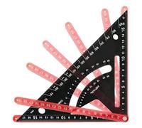 Équerre menuiserie - Outil charpentier | Combinaison équarrissage, aluminium règle triangulaire double graduation, pour traçage, rénovation domicile, loisirs bâtiment